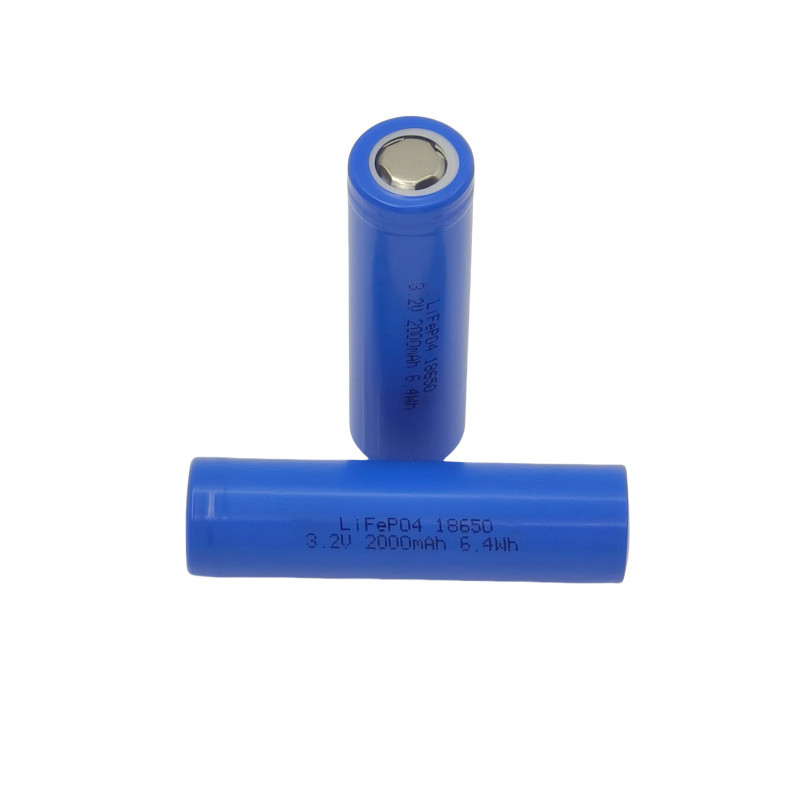 A-Grade Cylindrical LiFePO4 Cell 18650 3.2V 2000mAh