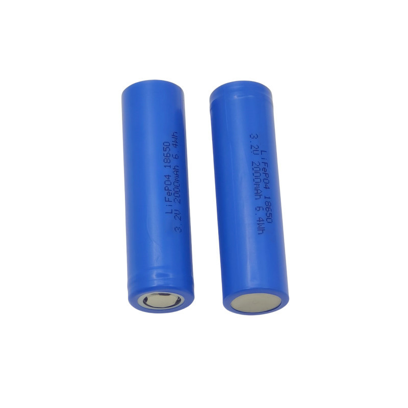 A-Grade Cylindrical LiFePO4 Cell 18650 3.2V 2000mAh