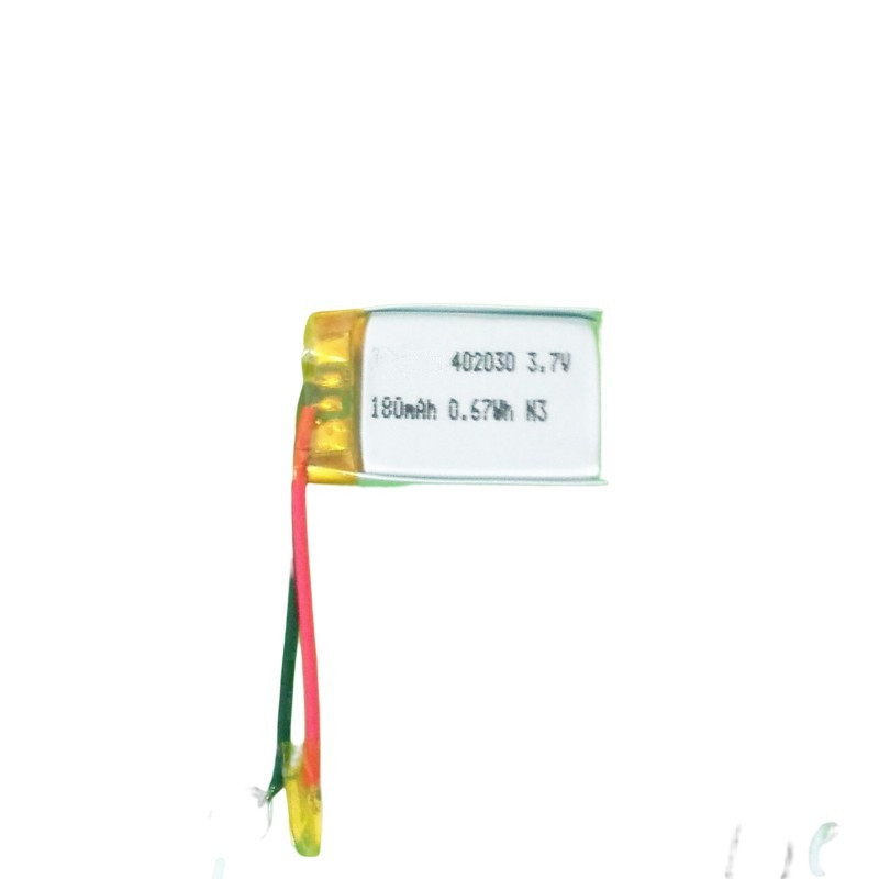 402030 3.7V 180mAh li-polymer battery for wearable sport bracelet