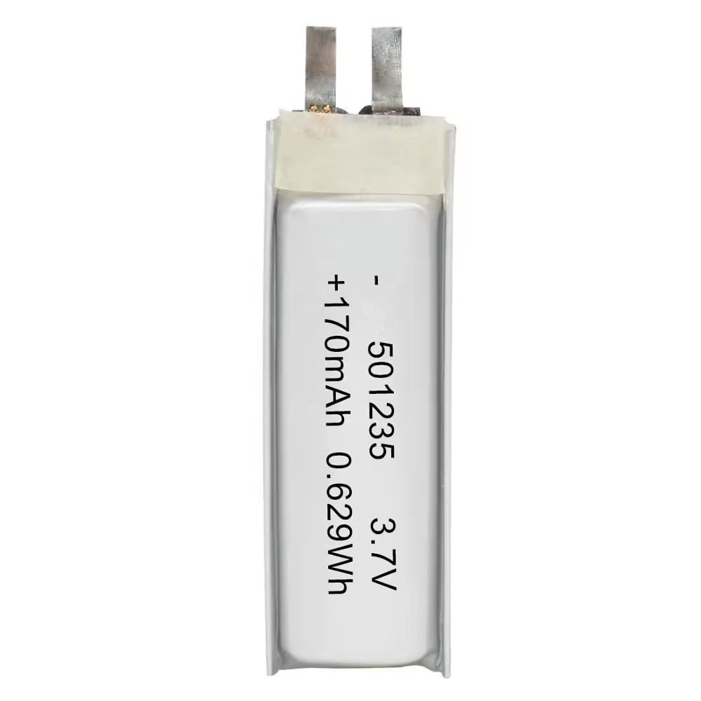501235 3.7V 170mAh li-polymer battery for wearable sport bracelet