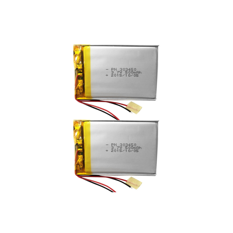 80°C High Temperature Polymer Lithium Battery 303450 3.7V 500mAh Dash Cam Lithium Battery