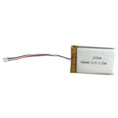 CE RoHS approved 3.7V 900mAh 603048 lithium polymer battery