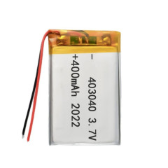 Factory pricing polymer lithium battery 403040 400mah 3.7v night light battery