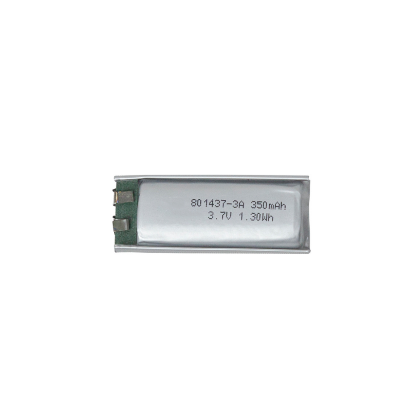 High-Rate Soft Pack Cell 3.7V 350mAh 801437 3A High-Current Lithium Battery for Atomizers