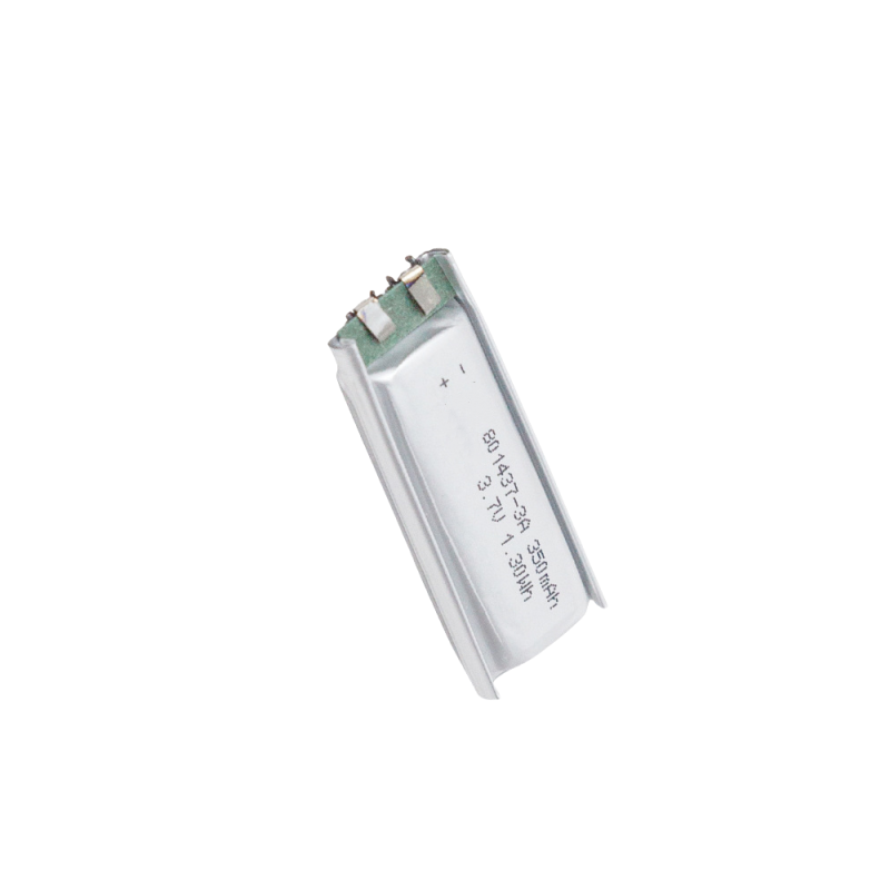 High-Rate Soft Pack Cell 3.7V 350mAh 801437 3A High-Current Lithium Battery for Atomizers