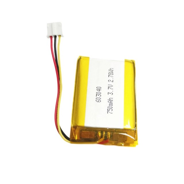 IEC62133 UN38.3 certified 603040 3.7V 750mAh lipo batterty