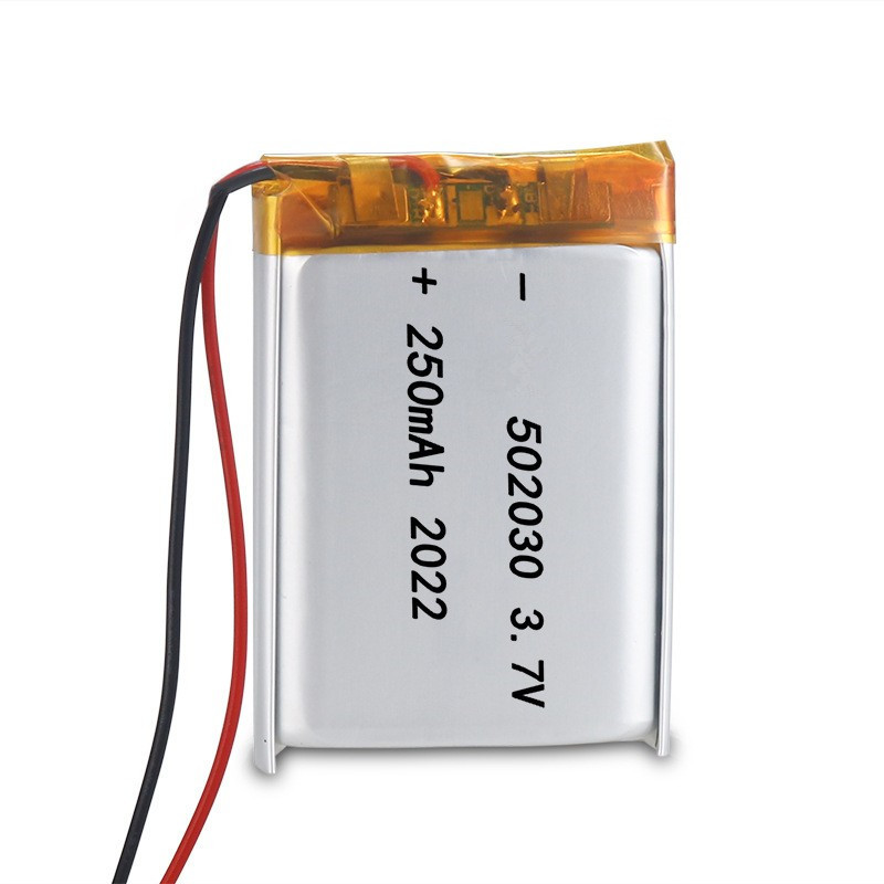 IEC62133 approved 502030 3.7V 250mAh lithium polymer battery for bicycle taillights