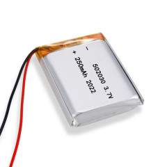 IEC62133 approved 502030 3.7V 250mAh lithium polymer battery for bicycle taillights