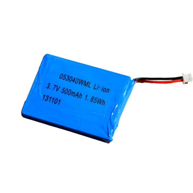 Lipo 053040 battery 3.7v 500mah rechargeable lithium ion polymer battery for IoT