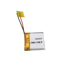 Rechargeable ultra thin li poly battery 3mm small lithium polymer battery 302323 3.7V 100mAh 110mAh