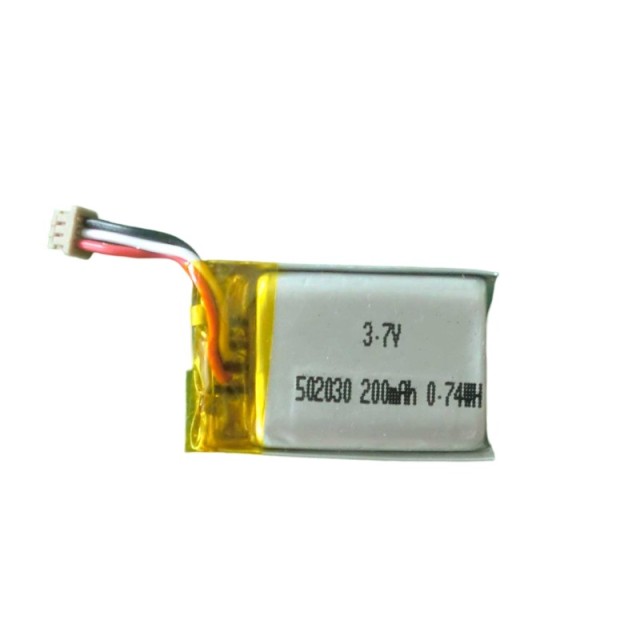 Small li-polymer battery 502030 200mAh 250mAh 3.7V rechargeable gps tracker battery