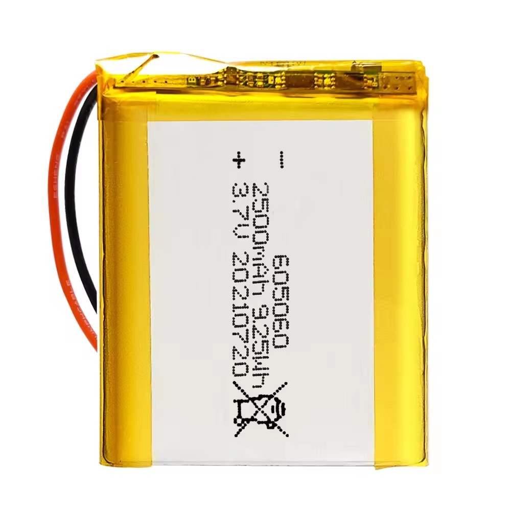 605060 3.7V 2500mAh rechargeable li-polymer battery marine gps tracker battery