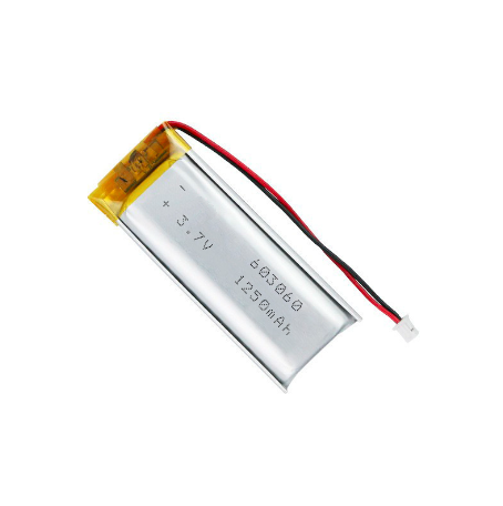 CB IEC62133 certified 603060 battery 3.7V 1250mAh lithium polymer battery