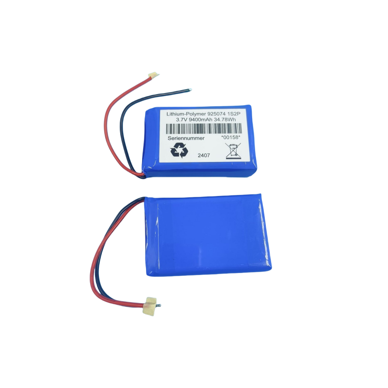 Custom Lithium-Polymer Battery Pack 925074 1S2P 3.7V 9400mAh for GPS