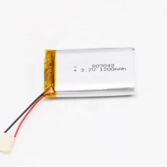 Customized rechargeable li-polymer 3.7v 1200mah 803048 lithium battery for tracker