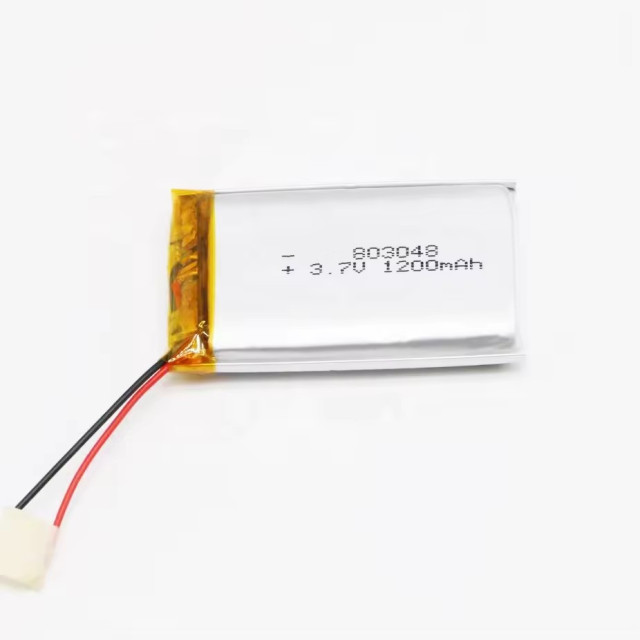 Customized rechargeable li-polymer 3.7v 1200mah 803048 lithium battery for tracker