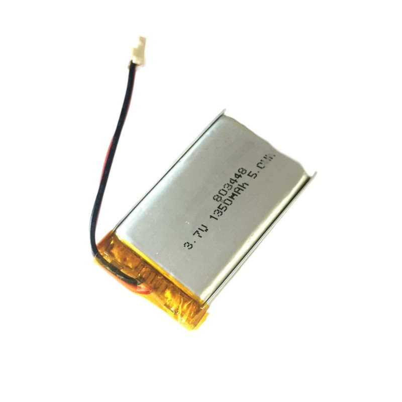 Customized rechargeable li-polymer 3.7v 1350mah 803448 lithium battery for tracker