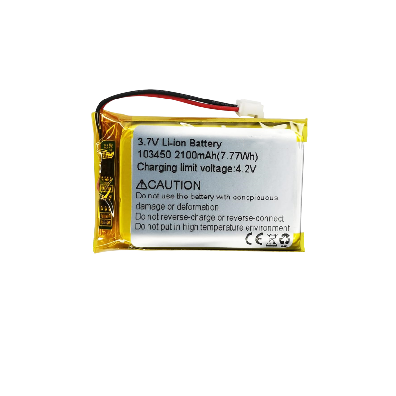 High-Capacity 103450 3.7V 2100mAh Li-ion Polymer Rechargeable Battery
