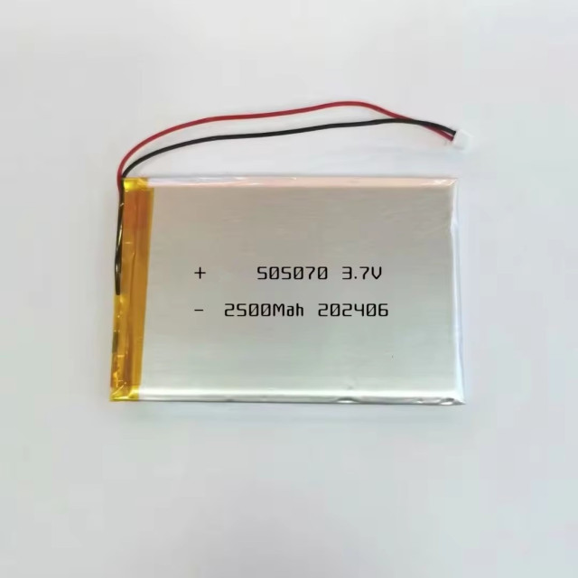 High-Capacity 505070 3.7V 2500mAh Li-ion Polymer Rechargeable Battery