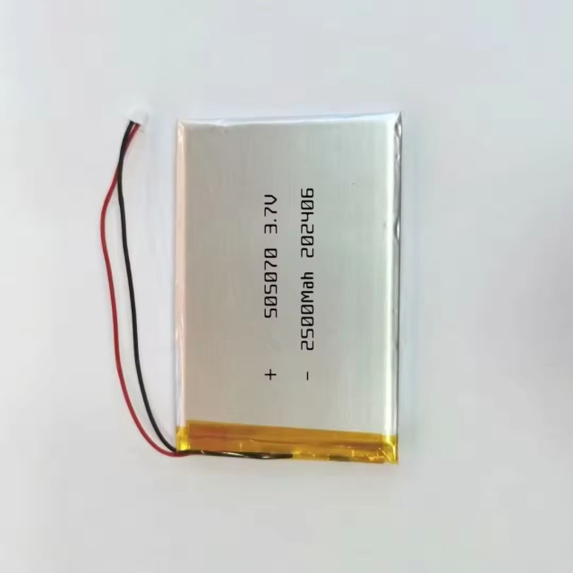 High-Capacity 505070 3.7V 2500mAh Li-ion Polymer Rechargeable Battery