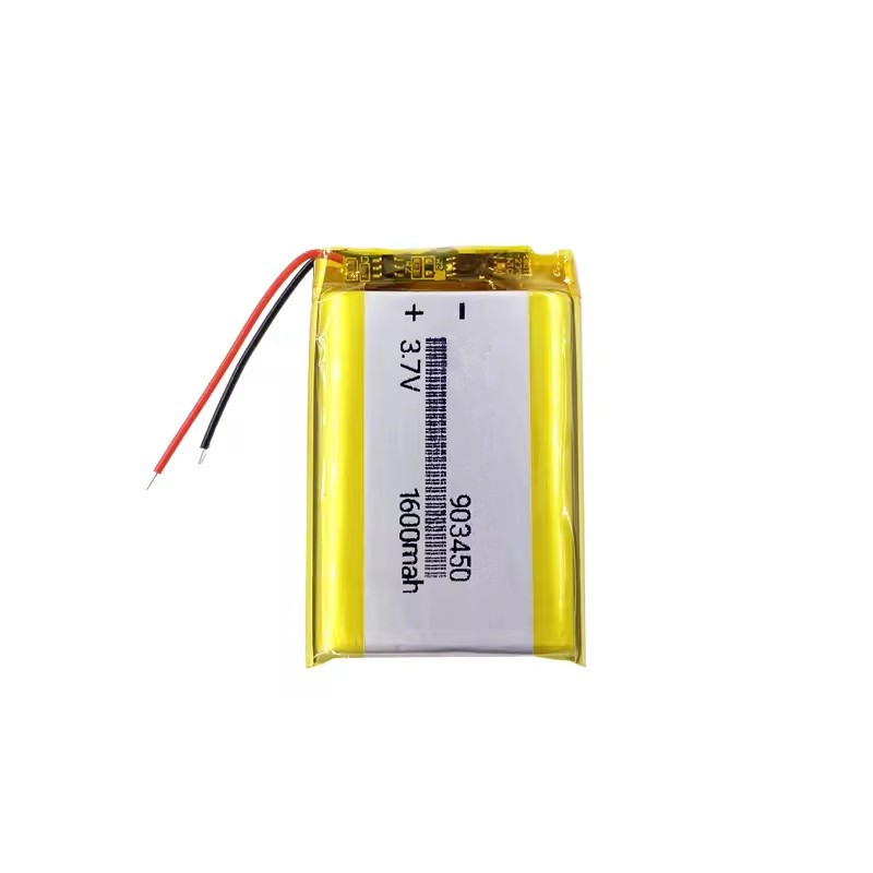 Rechargeable lithium ion polymer battery 903450 3.7V 1600mAh for LYNQ tracker
