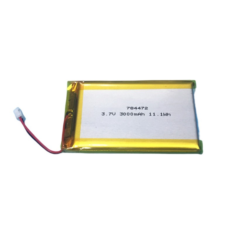 RoHS battery 784472 3.7V 3000mAh lithium polymer battery for vehicle tracker