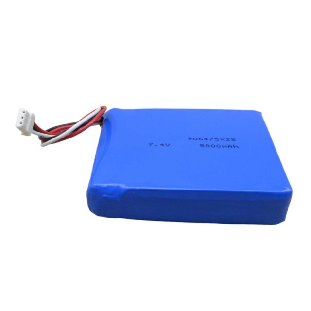 Certified lipo battery 7.4V 5000mAh 2S LiPol battery 906475