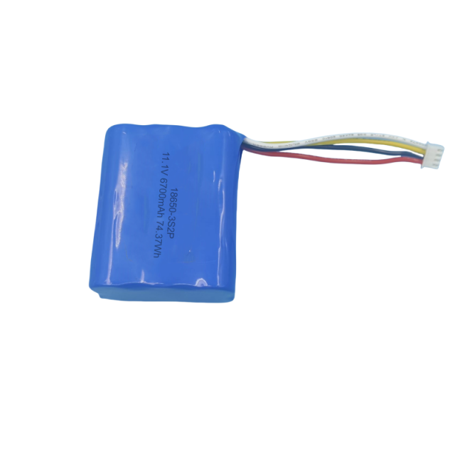 11.1V 6700mAh 18650 3S2P Lithium-Ion Battery Pack for Detector & Handheld Device
