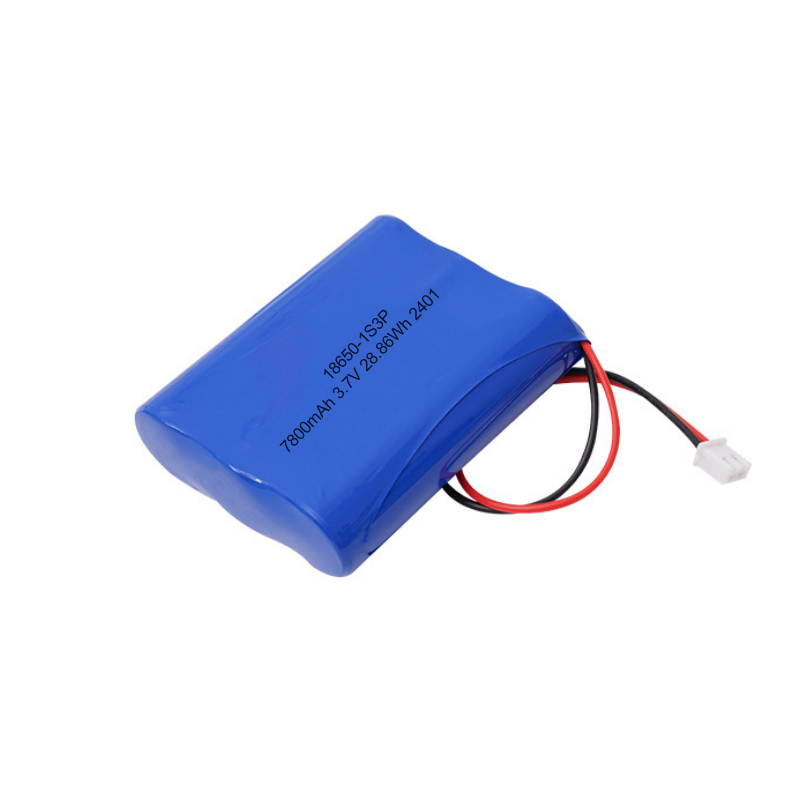 18650 1S3P 3.7V 7800mAh Li-ion Battery Pack with UN38.3 Certification for GPS Tracker, Lighting