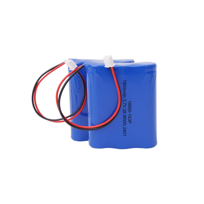 18650 1S3P 3.7V 7800mAh Li-ion Battery Pack with UN38.3 Certification for GPS Tracker, Lighting