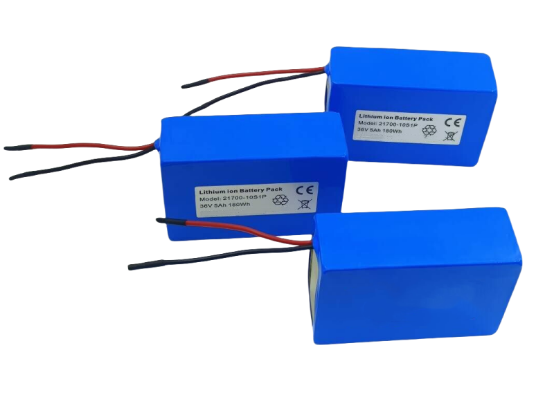36V 5Ah 10S1P 21700 Lithium Ion Battery Pack for Electric Skateboard