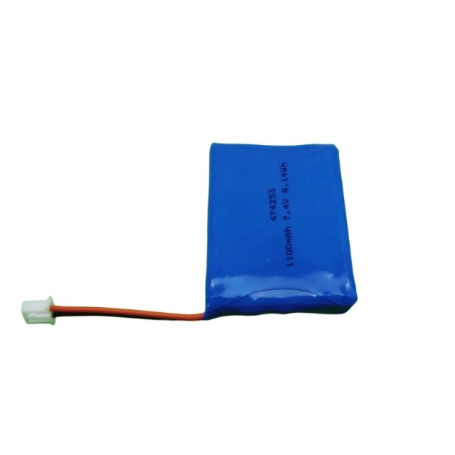 474253 2S1P 7.4V 1100mah rechargeable lipo battery for handheld POS
