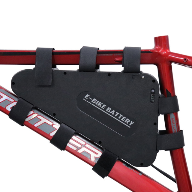 Custom 48V 52V 20Ah 25Ah 28Ah Triangle Lithium-Ion Battery Pack for E-Bikes