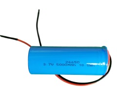 High capacity 26650 lithium battery 3.7V 5000mAh li-ion rechargeable