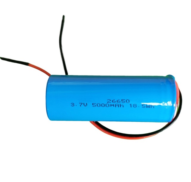 High capacity 26650 lithium battery 3.7V 5000mAh li-ion rechargeable