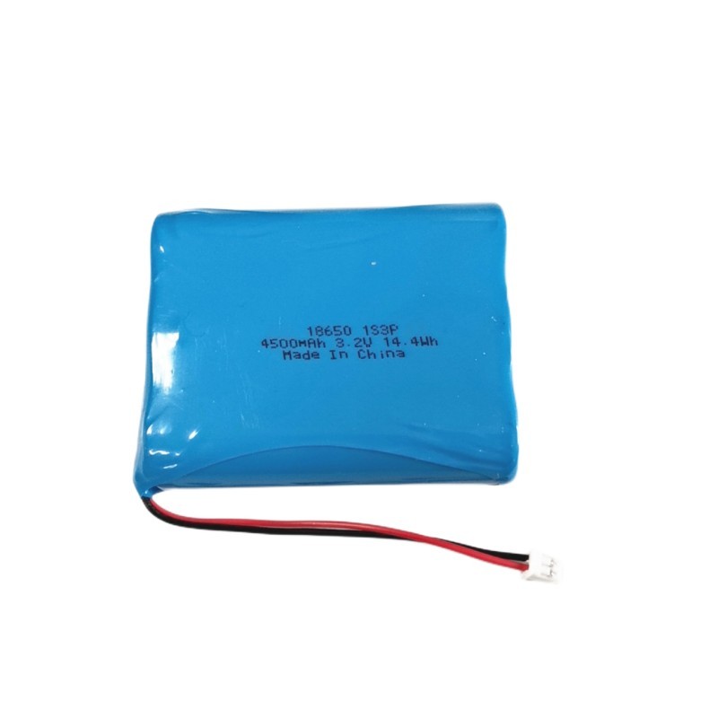 LFP 18650 1S3P 3.2V 4500mAh lithium iron phosphate battery pack with JST connector