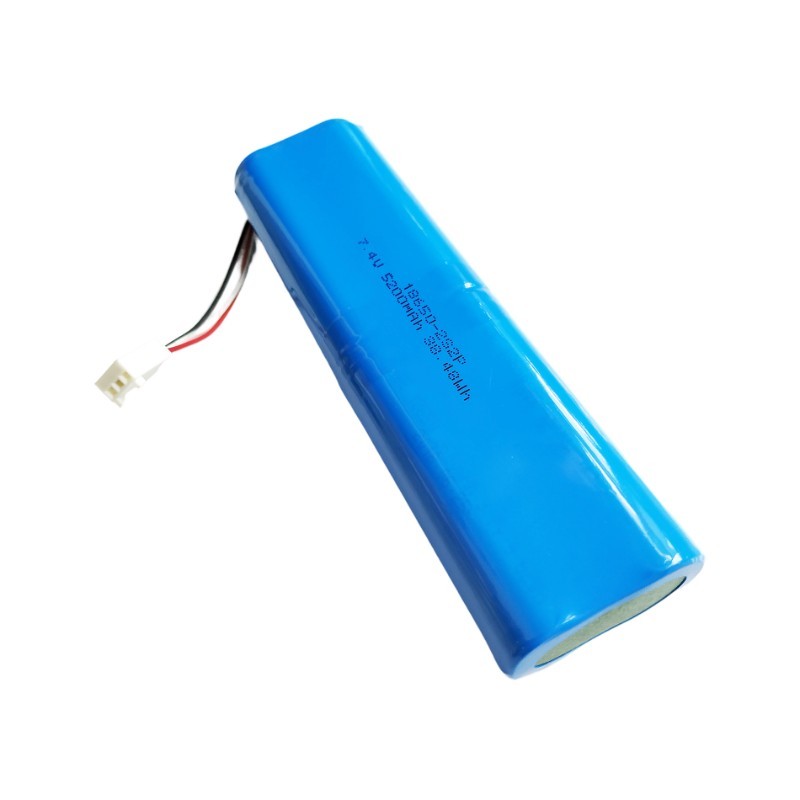 Rechargeable battery pack 2S2P 7.4V 5200mAh 4 Cell lithium ion 18650 38.48Wh