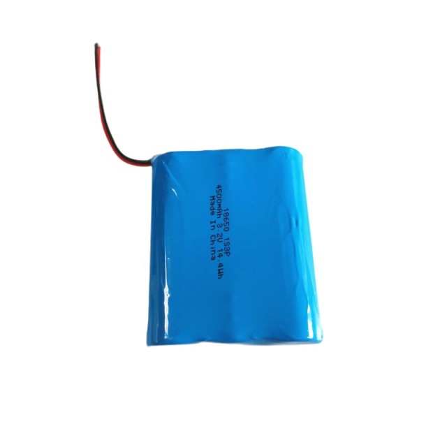 Rechargeable lithium lifepo4 battery 3.2V 4500mAh 18650 battery pack for GPS tracker