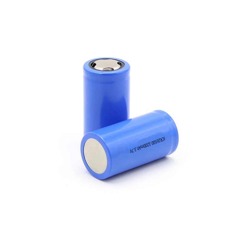 UN38.3 Certified ICR26500 Li-ion Cell 26500 3.7V 3200mAh