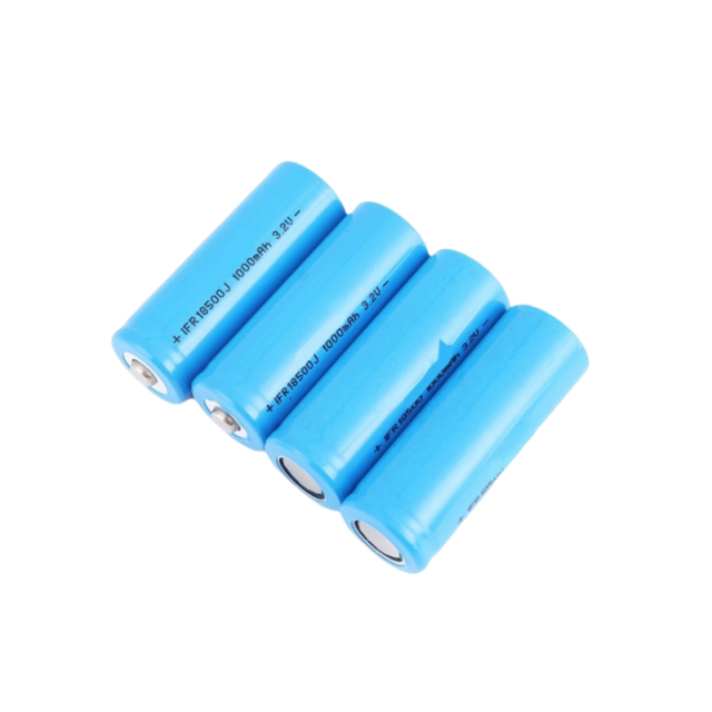 Blister Packed 18500 Lithium Iron Phosphate Rechargeable Battery 3.2V 1000mAh