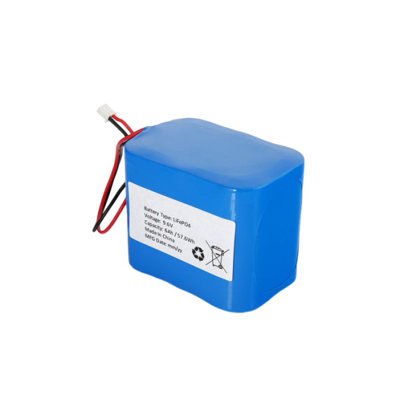 Custom LiFePO4 Battery Pack 9.6 Volt 6Ah Lithium Ion Battery 57.6Wh