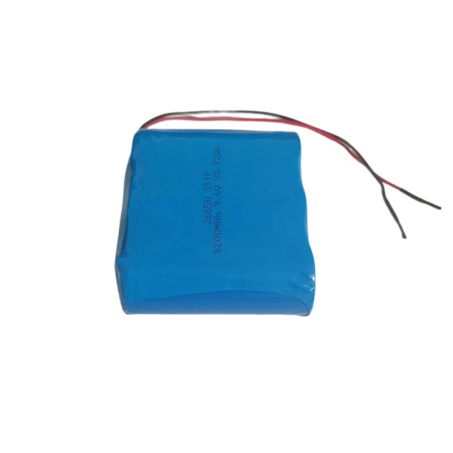Factory pricing 9.6V 3200mAh emergency lighting lithium ion battery pack