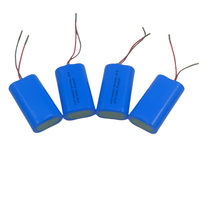 UN38.3 Approved IFR18650-2S1P 6.4V 1500mAh 18650 LiFePO4 Battery Pack