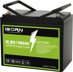 12.8V 100Ah Lithium Iron Phosphate Battery for RV and Travel Trailer