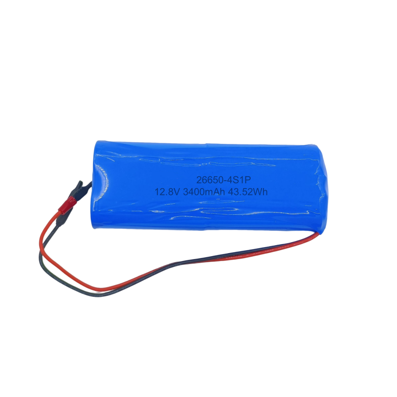 12.8V 3400mAh 26650 4S1P LiFePo4 Rechargeable Battery Pack