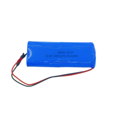 12.8V 3400mAh 26650 4S1P LiFePo4 Rechargeable Battery Pack