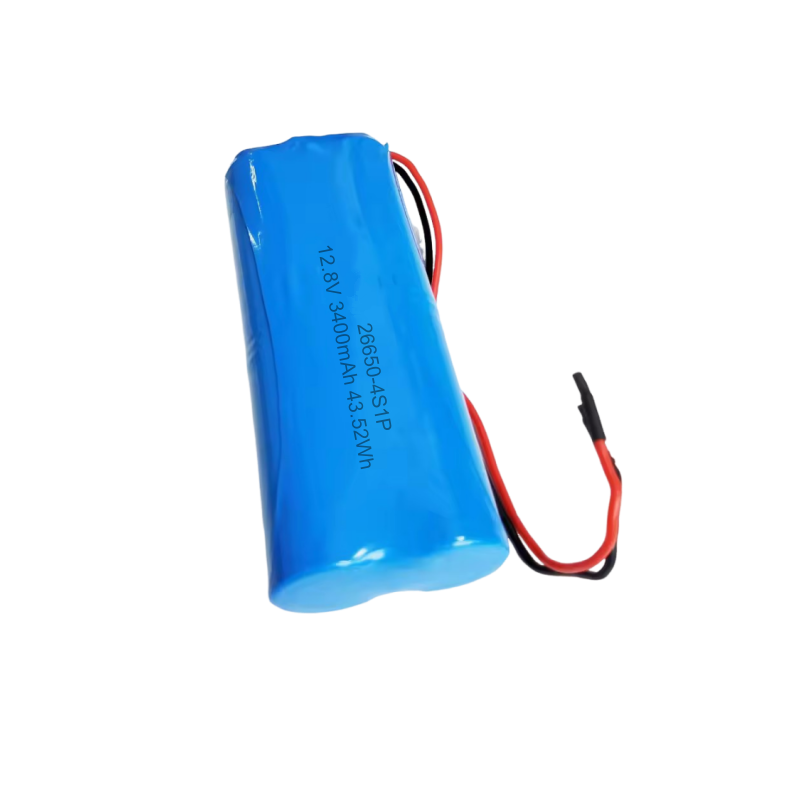 12.8V 3400mAh 26650 4S1P LiFePo4 Rechargeable Battery Pack