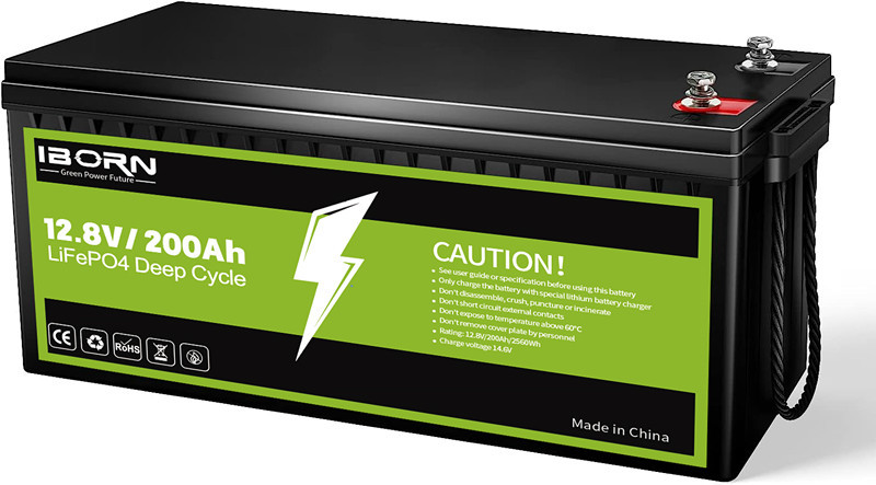12V 200Ah Lithium Iron Phosphate Batteries for Solar Storage