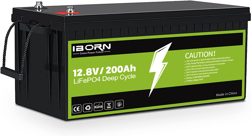 12V 200Ah Lithium Iron Phosphate Batteries for Solar Storage