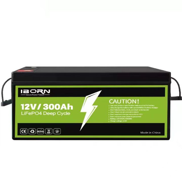 12V 300Ah LiFePO4 Lithium Battery with Advanced BMS